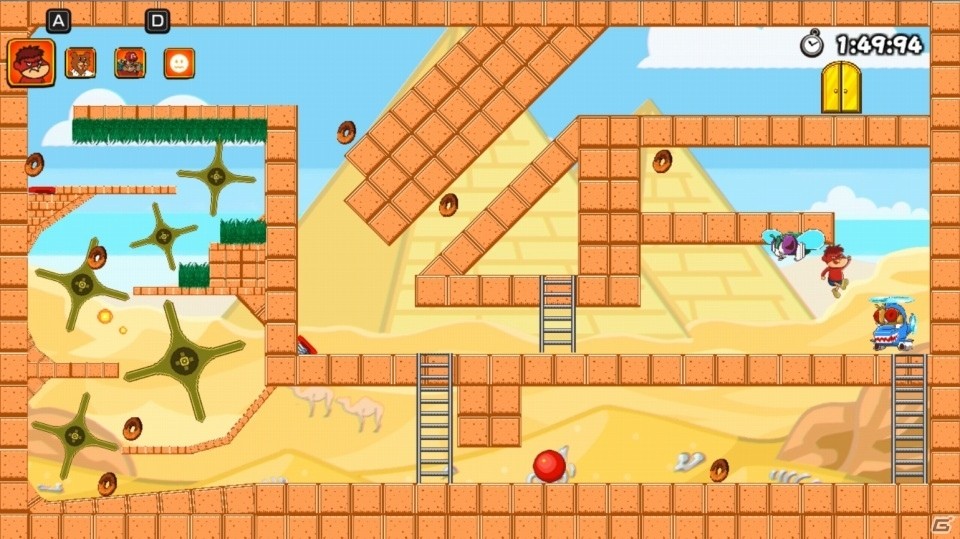Switch「鷹の爪VSハエの羽団」が10月31日に配信！頭をつかう仕掛けが盛りだくさんの超難解パズルアクションの画像8