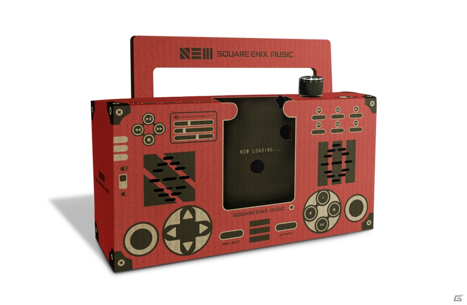 FFやニーアなどのチップチューンサウンドを収録したCDとレトロゲーム機風ダンボールスピーカーがセットになった商品が発売！の画像3