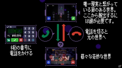 Switch版「Strange Telephone」が11月7日に配信！電話番号で自動生成された“奇妙な世界”を探索する2Dアドベンチャーの画像2