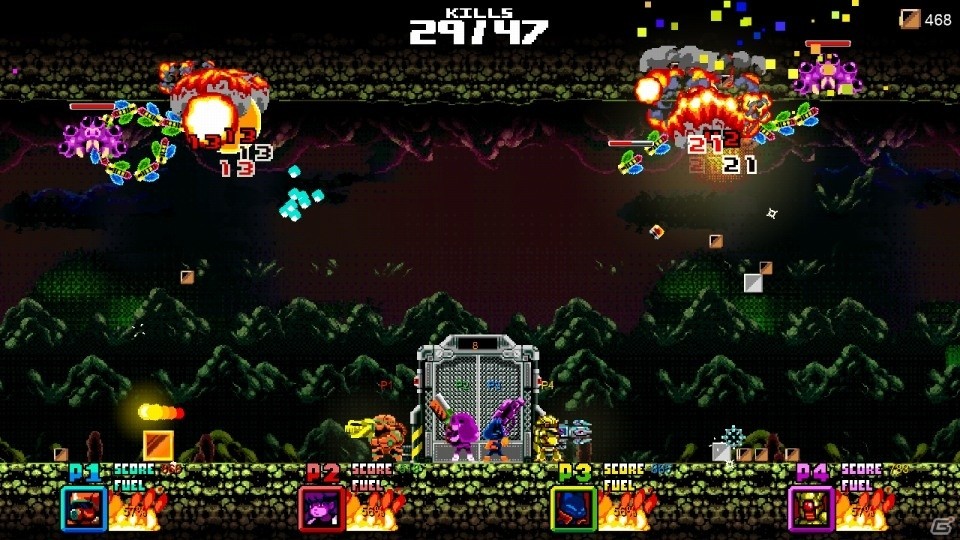 Switch「ガンズ・オブ・マーシー」が11月7日に配信！レトロ調のグラフィックが特徴のアーケードアクションの画像3
