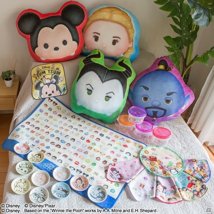 一番くじに「ディズニー ツムツム」が登場！約50cmのクッションやラグマットなど実用的な雑貨が満載の画像1