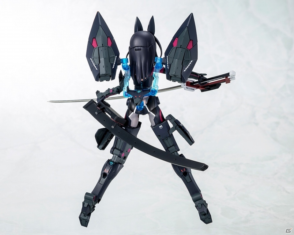 「アリス・ギア・アイギス」吾妻楓【皆伝】がメガミデバイス仕様でプラモデル化！2020年4月発売予定の画像15