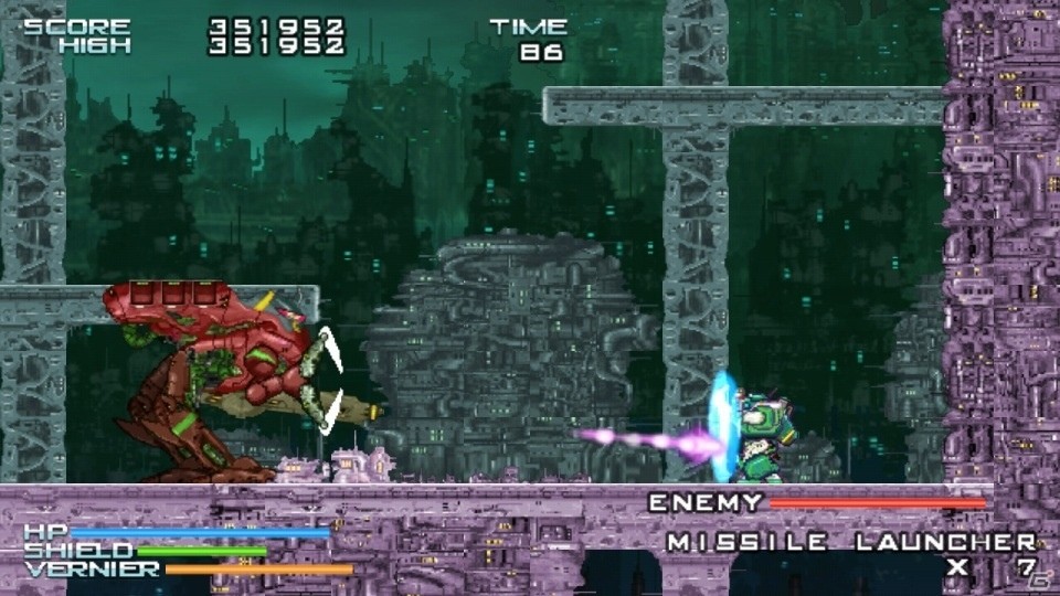 Switch「ギガンティック・アーミー」が11月14日に配信！重量感溢れる16bit風の横スクロールメカアクションの画像9