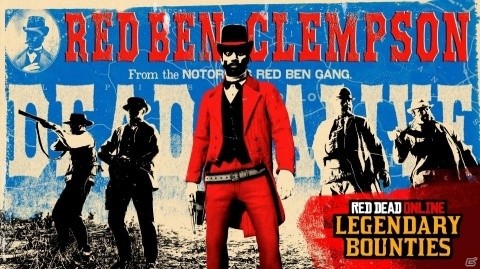「レッド・デッド・オンライン」伝説の賞金首「レッド・ベン」が登場！新しい自由照準シリーズや週課コレクションも追加の画像1
