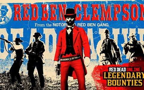 「レッド・デッド・オンライン」伝説の賞金首「レッド・ベン」が登場！新しい自由照準シリーズや週課コレクションも追加