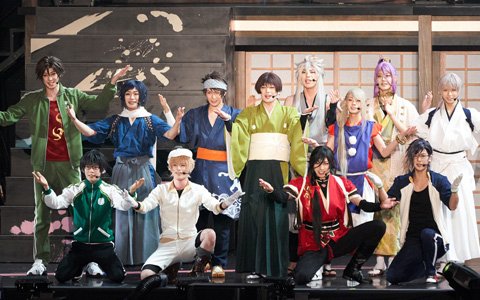 ミュージカル「『刀剣乱舞』歌合 乱舞狂乱 2019」初日公演の舞台写真が