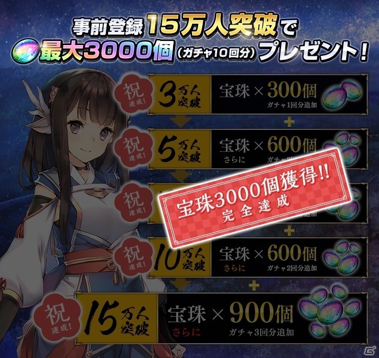 「うたわれるもの ロストフラグ」本日よりサービス開始！事前登録特典として宝珠3000個が配布の画像2