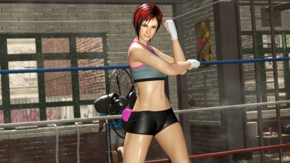 「DEAD OR ALIVE 6」汗だく！トレーニングウェアが発売！TVアニメ「ダンベル何キロ持てる？」コラボ称号も無料配信の画像12