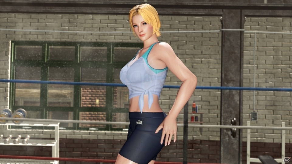 「DEAD OR ALIVE 6」汗だく！トレーニングウェアが発売！TVアニメ「ダンベル何キロ持てる？」コラボ称号も無料配信の画像17