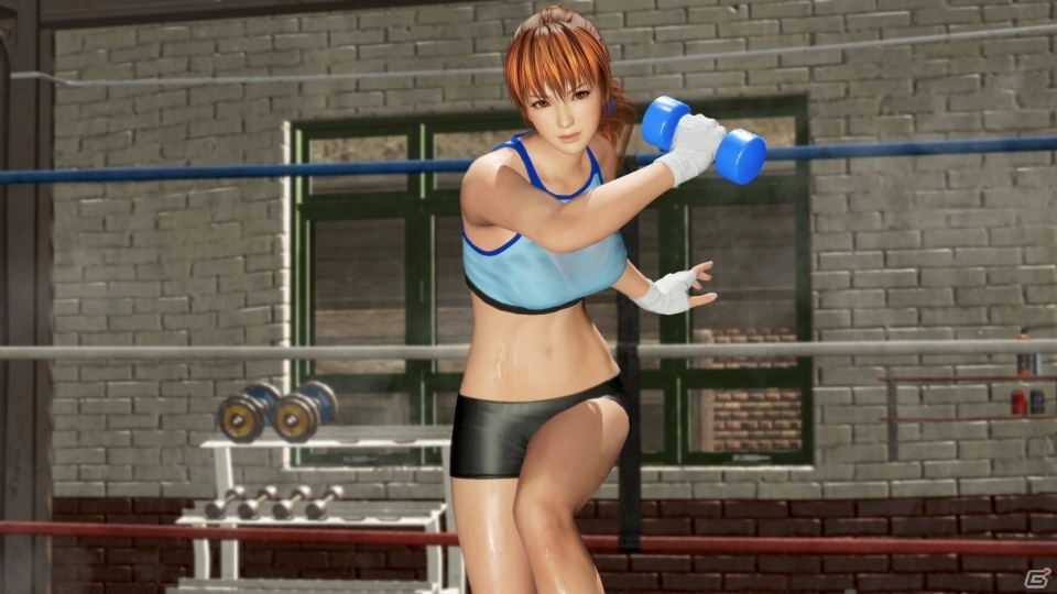 「DEAD OR ALIVE 6」汗だく！トレーニングウェアが発売！TVアニメ「ダンベル何キロ持てる？」コラボ称号も無料配信の画像7