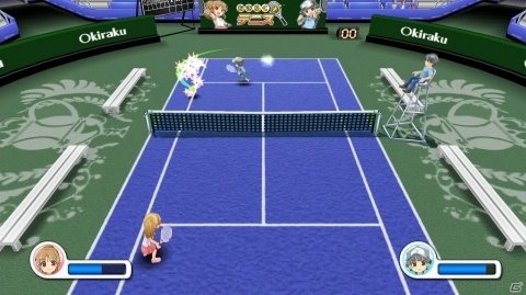Switch版「おきらくテニスSP」が本日配信！爆発ロブ落としなど8種のスーパーショットを紹介の画像9