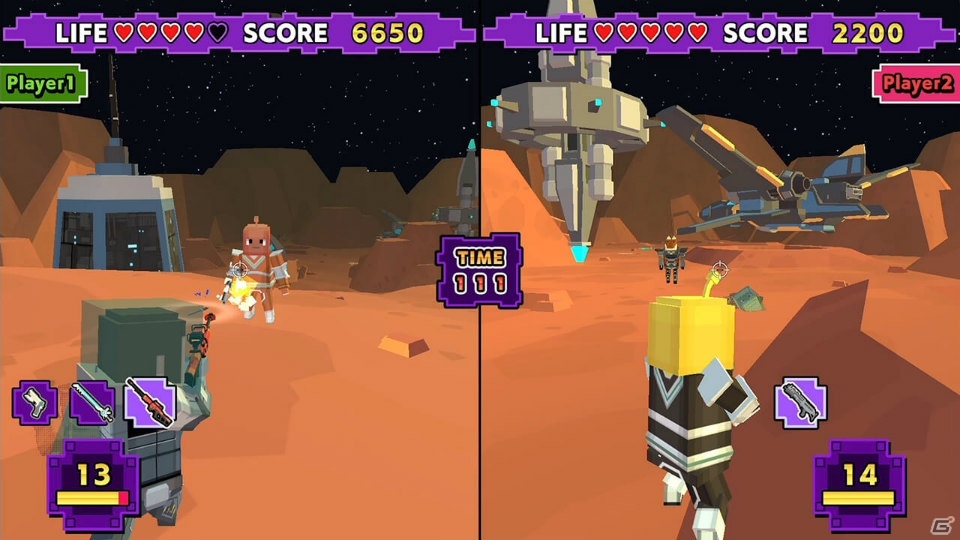 Switch「Voxel Galaxy」が配信開始！最大4人で対戦＆協力プレイが可能なコミカルアクションゲームの画像5
