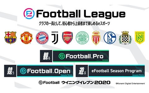 「ウイニングイレブン」シリーズのeスポーツ公式大会「eFootball League 2019-20シーズン」が開幕！