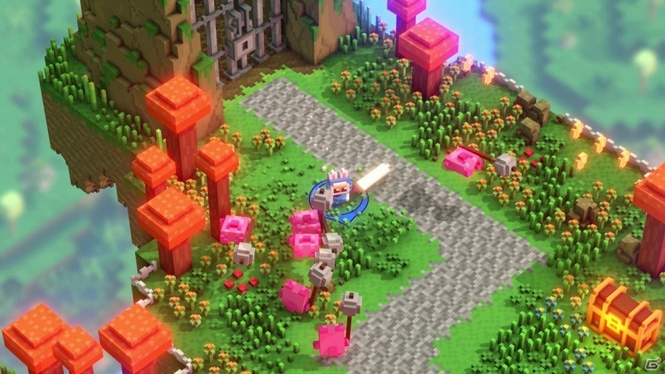 ブロックで作られた世界を冒険するアクションゲーム「Riverbond」PS4/Switch版が発売！の画像2