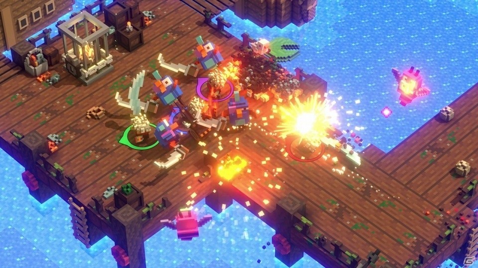 ブロックで作られた世界を冒険するアクションゲーム「Riverbond」PS4/Switch版が発売！の画像6