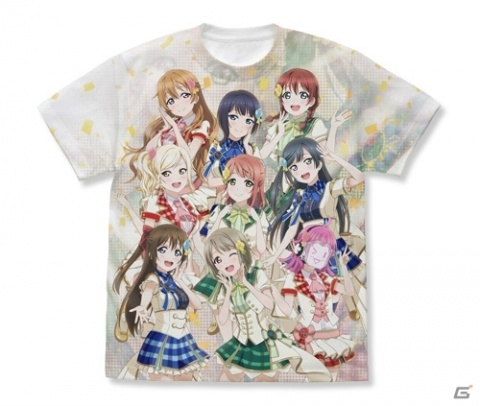 「ラブライブ！虹ヶ咲学園スクールアイドル同好会」のフルグラフィックTシャツとフルカラーパスケースが2020年3月に発売！の画像1