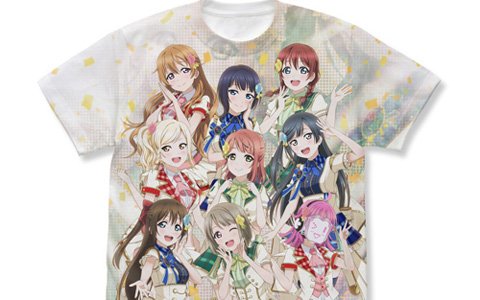 「ラブライブ！虹ヶ咲学園スクールアイドル同好会」のフルグラフィックTシャツとフルカラーパスケースが2020年3月に発売！
