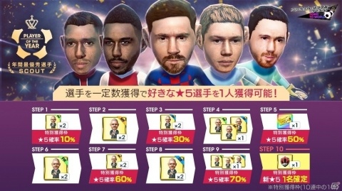 「サカつくRTW」メッシが新キャプテン特徴を所持して登場！「年間最優秀選手スカウト」が開催の画像13
