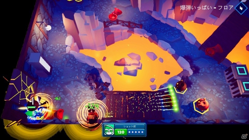 Switch「ノーリロードヒーロー」が配信開始！リロード無しでひたすら撃ちまくれる爽快アクションシューティングの画像5