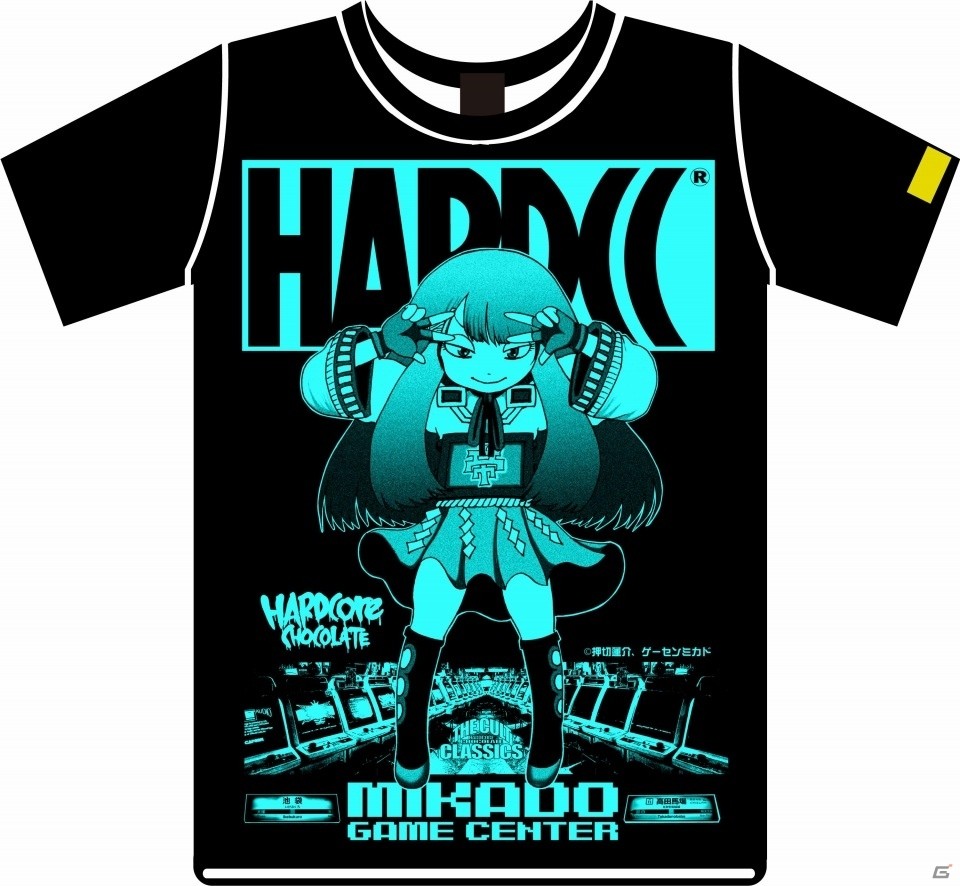 ゲーセンミカド×ハードコアチョコレートによる「ミカドちゃん」Tシャツが12月26日に発売！の画像1