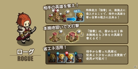 「アンクラウン」大型アップデートが実施！相手の英雄を奪い自軍の戦力にできる英雄「ローグ」が登場の画像2