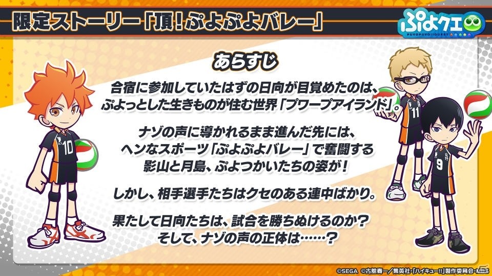 「ハイキュー!!」コラボの続報が公開！「ぷよクエ公式生放送 ～年末特番スペシャル2019～」の新情報まとめの画像7