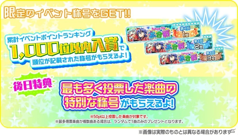「Tokyo 7th シスターズ」イベント「第4回Tokyo 7th歌合戦」が開催！年末ログインボーナスも実施の画像4