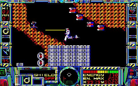 テグザー」の続編となるSTG「ファイアーホーク（PC-8801版）」が