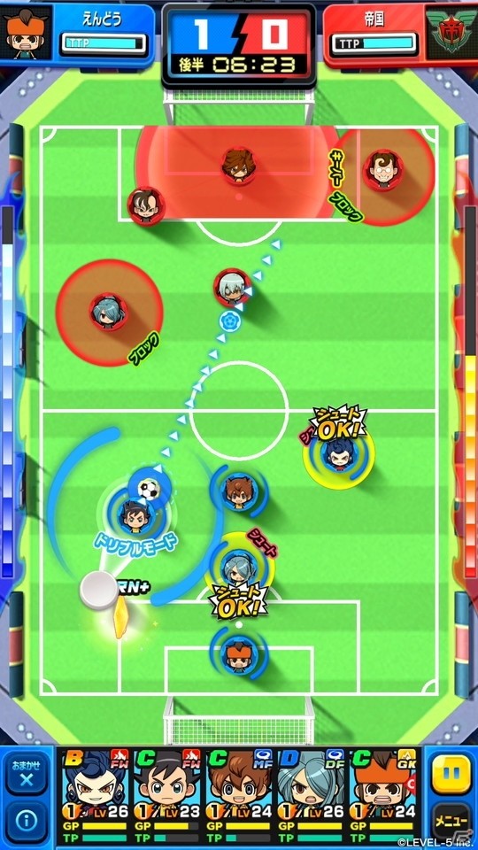 指先ひとつでゲームメイク、イナズマドリーム大決戦 開幕！「イナズマイレブン SD」がサービス開始の画像2