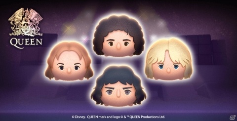 「LINE：ディズニー ツムツム」にロックバンド・QUEENのメンバーが新ツムとして登場！の画像1