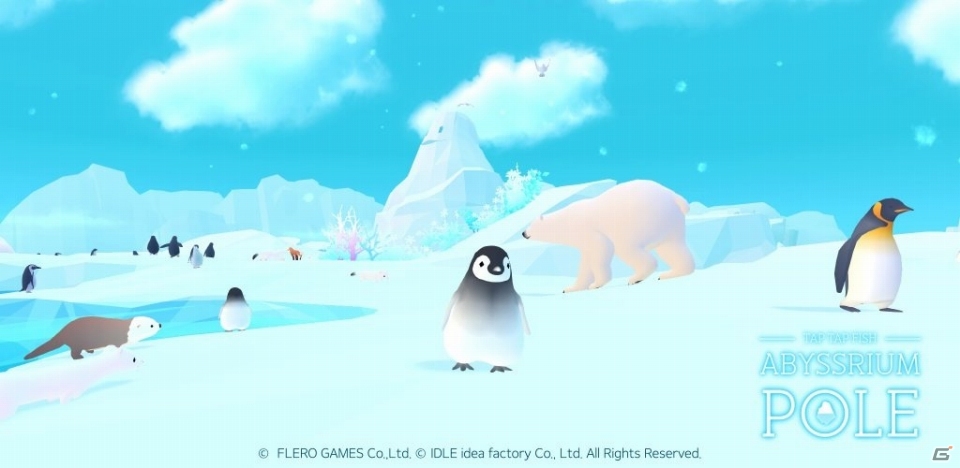 iOS/Android「アビスリウム ポール」が配信開始！極地方を舞台に陸・海・空に住む動物たちと出会うコレクションゲームの画像2