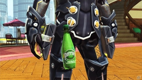 「PSO2」と炭酸ミネラルウォーター・ペリエのコラボが実施！ペリエのロビーアクションやアクセサリーをゲットしようの画像2