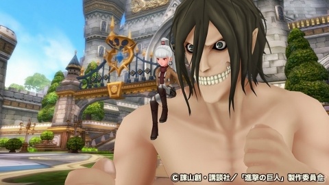 「ドラゴンネストM」とTVアニメ「進撃の巨人」のコラボが開始！巨人化したエレンの乗り物などが登場の画像3