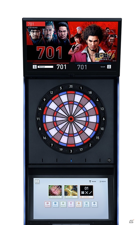 「龍が如く7 光と闇の行方」とDARTSLIVEのコラボキャンペーンが実施！限定DARTSLIVEテーマが無料配布の画像1
