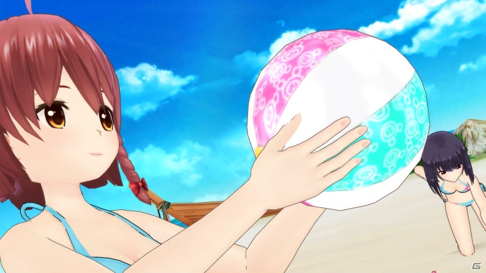 「オルタナティブガールズ2」浜辺で遊ぶメンバーたちを間近で鑑賞できる新機能「フライングメロ」が追加！の画像2