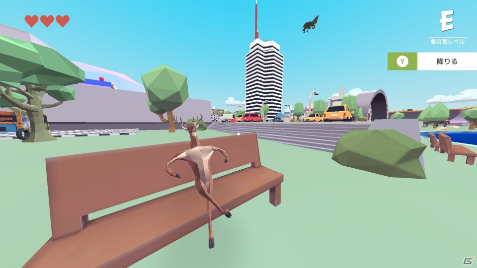 スローライフ街破壊アクション「ごく普通の鹿のゲーム DEEEER Simulator」Steamでのアーリーアクセスが開始の画像3