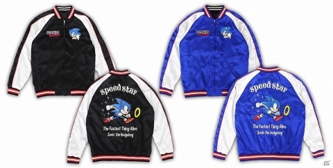 ソニックが刺繍で表現されたスカジャンがREPAIR Online Shopに登場！ブラックとブルーの2カラーで展開の画像2
