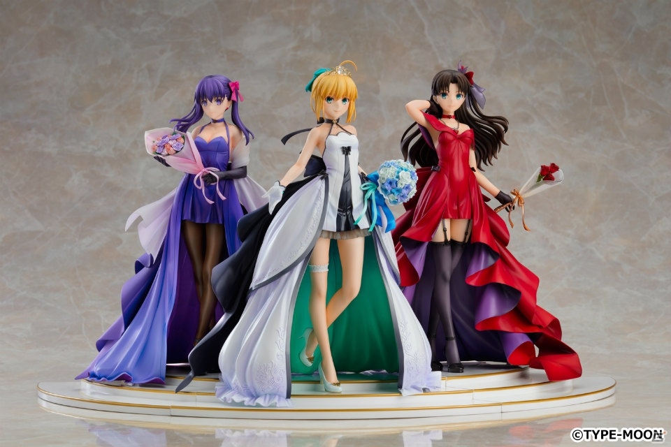 「『Fate/stay night』～15th Celebration Project～」武内崇氏デザインのドレスを纏ったセイバーらのフィギュアが登場！の画像3