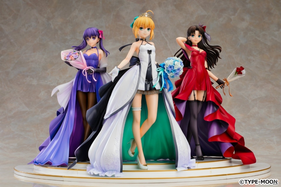 「『Fate/stay night』～15th Celebration Project～」武内崇氏デザインのドレスを纏ったセイバーらのフィギュアが登場！の画像4