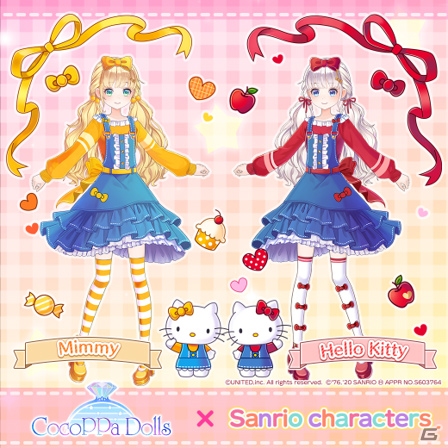 「CocoPPa Dolls」サンリオキャラクターズとのコラボオリジナル衣装が2月7日より登場！の画像2
