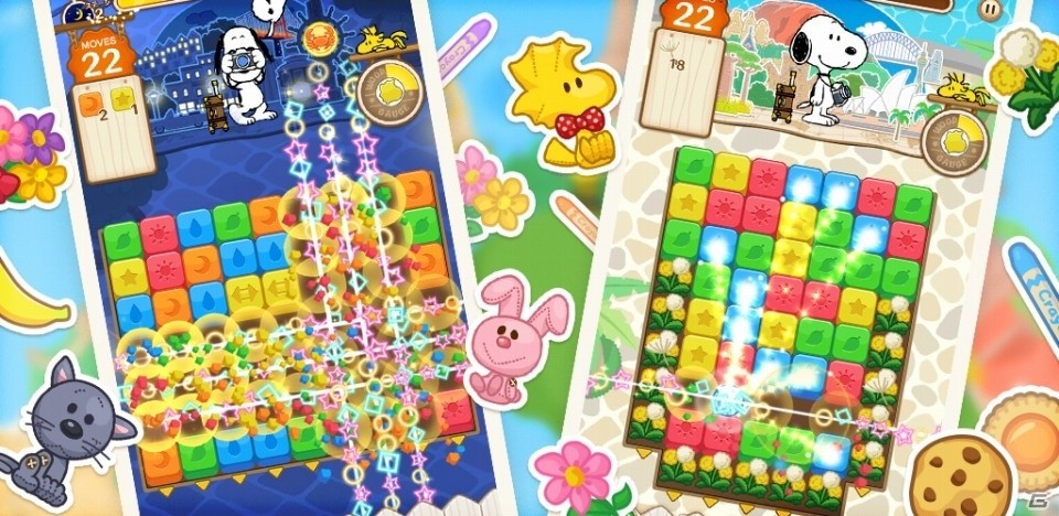 iOS/Android「スヌーピー パズルジャーニー」の事前登録が開始！ロンドンや北京など世界の都市を巡るパズルゲームの画像3