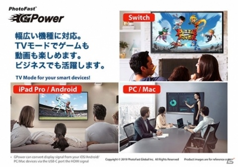 Switchを高速充電しながら遊べる！4K対応マルチポートアダプタ「GPower」のクラウドファンディングが開始の画像5