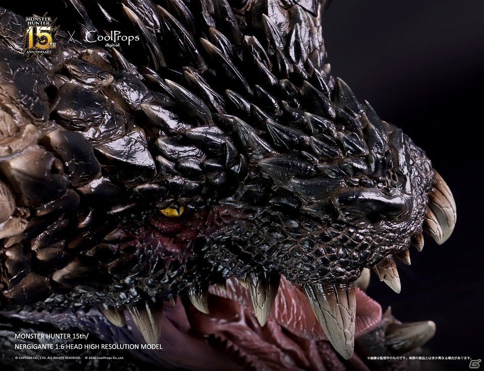 「モンスターハンター：ワールド」ネルギガンテの1/6スケール超大型ヘッドモデルが予約開始！の画像11