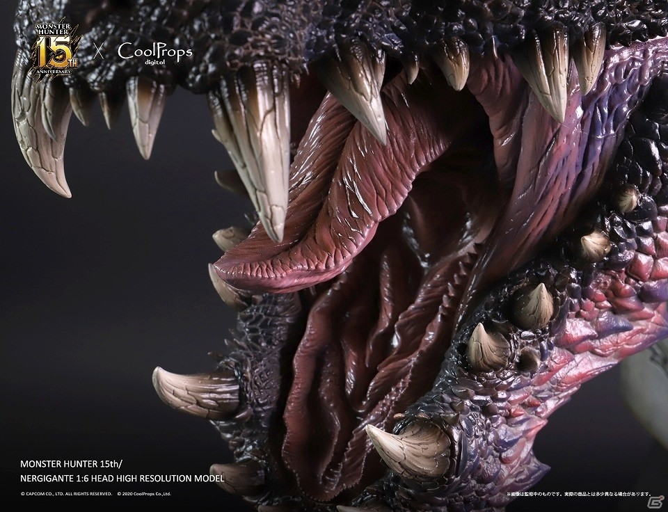 「モンスターハンター：ワールド」ネルギガンテの1/6スケール超大型ヘッドモデルが予約開始！の画像12