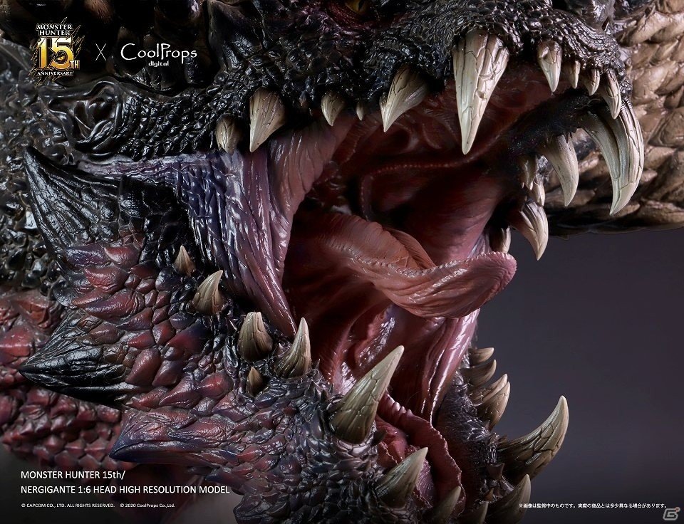 「モンスターハンター：ワールド」ネルギガンテの1/6スケール超大型ヘッドモデルが予約開始！の画像13