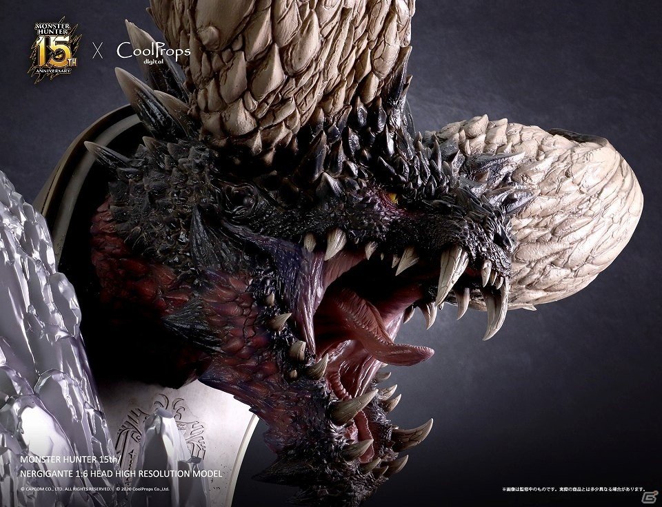 「モンスターハンター：ワールド」ネルギガンテの1/6スケール超大型ヘッドモデルが予約開始！の画像4