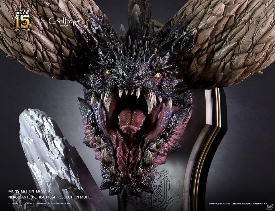 「モンスターハンター：ワールド」ネルギガンテの1/6スケール超大型ヘッドモデルが予約開始！の画像5