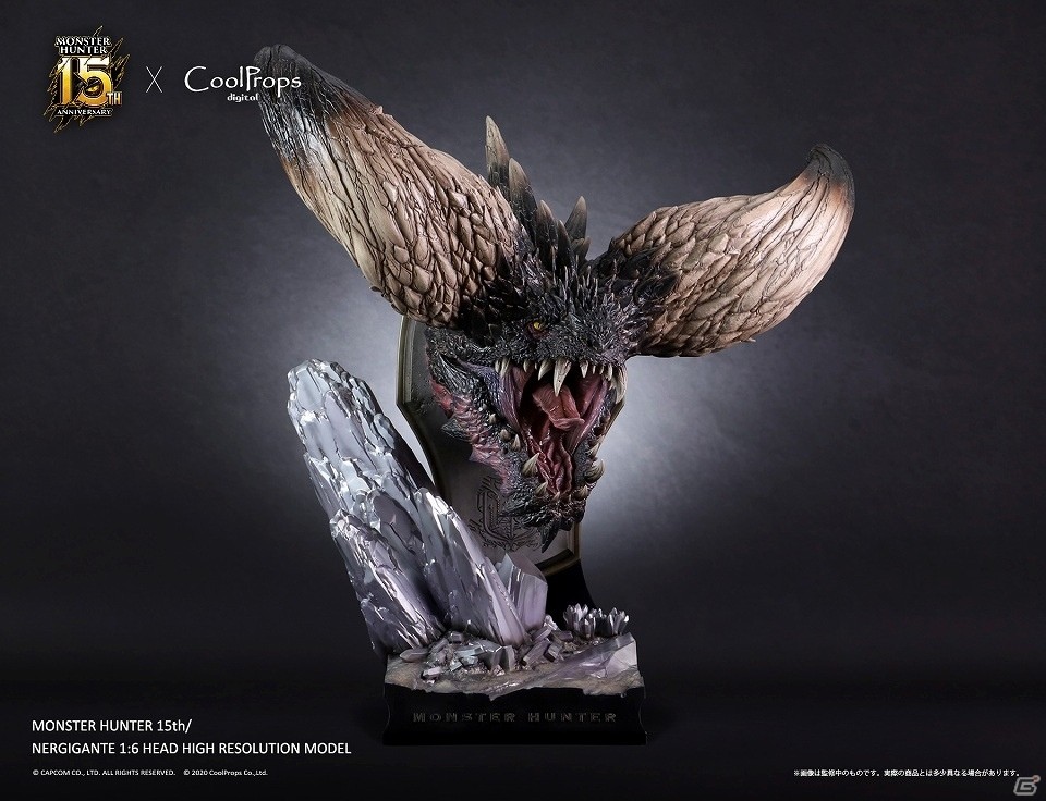 「モンスターハンター：ワールド」ネルギガンテの1/6スケール超大型ヘッドモデルが予約開始！の画像6