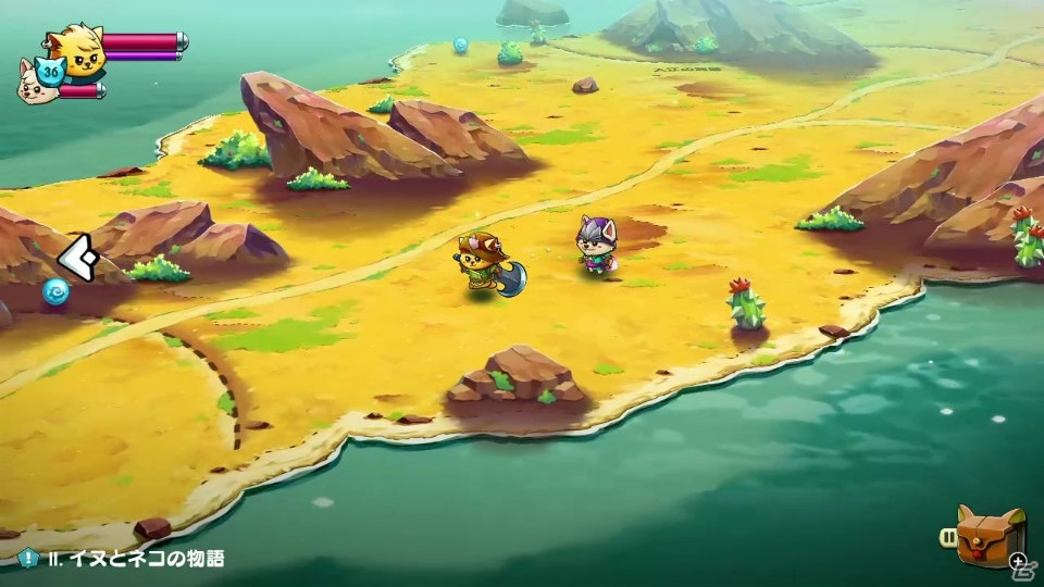 イヌとネコの冒険を描いたアクションRPG「キャットクエスト2」がSwitch
