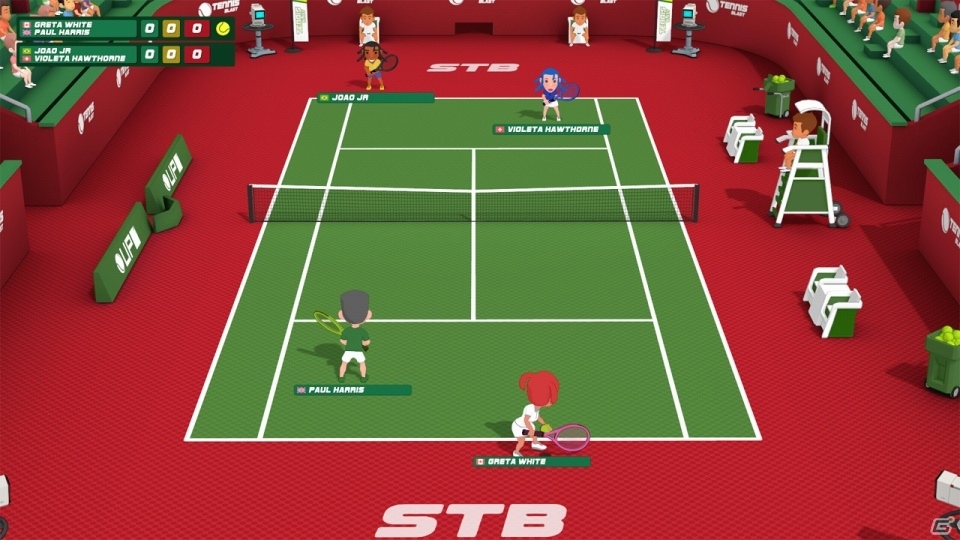 Switch「Super Tennis Blast」が発売！本格派から特殊ルールまで多彩な遊び方ができるテニスゲームの画像2